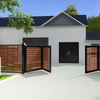 Puerta de oscilación plegada eletric 丨 Puerta WPC 丨 Mexytech