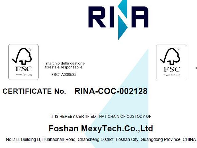  Certificación FSC para Mexytech
