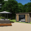 Summerhouse con cobertizo lateral